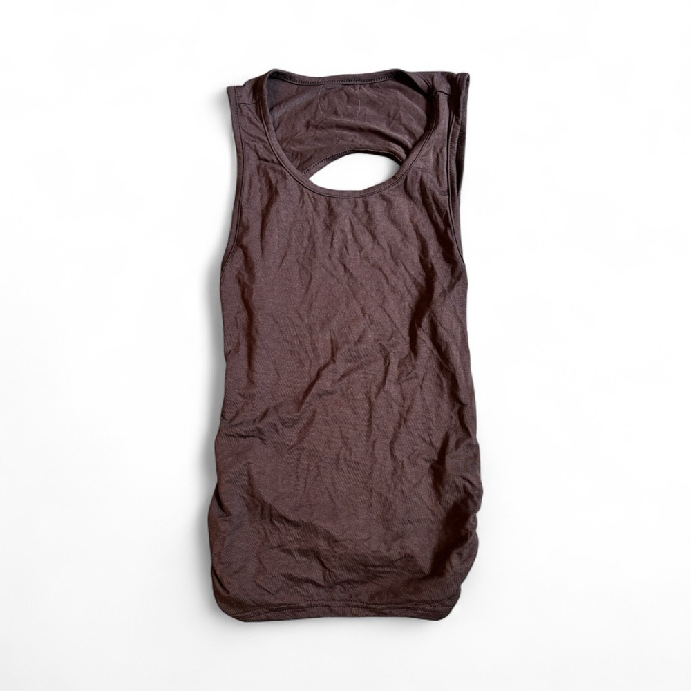 Sleeveless Brown Top